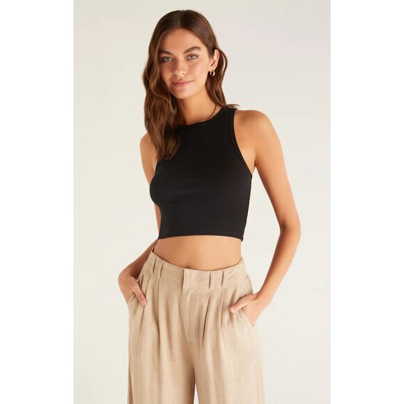 Z Supply Hannah Cropped Rib Tank NWT SIZE S M - Picture 1 of 5